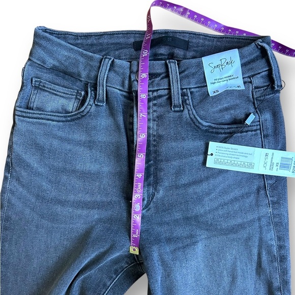 Joe's Hi Rise Honey Snapback bootcut jeans Caligo black size XS new with tags - Picture 7 of 13